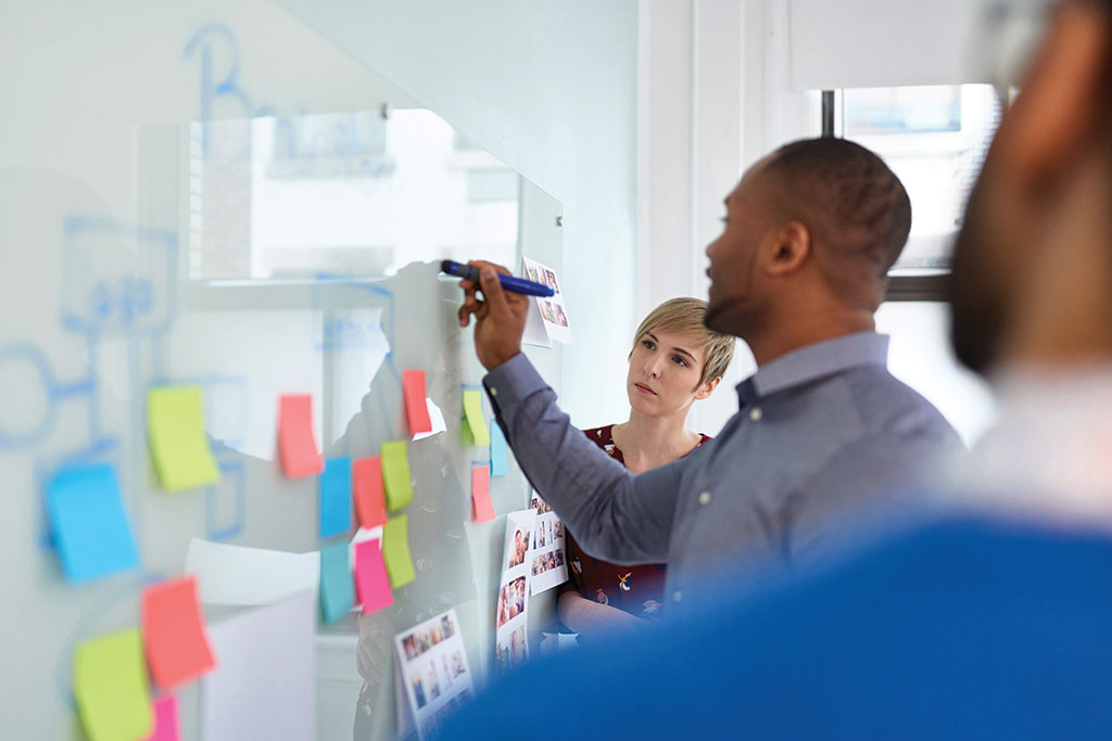 People brainstorming