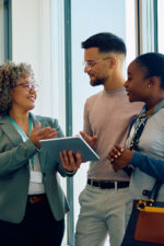 Advisor talking to couple