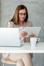 Business woman working office