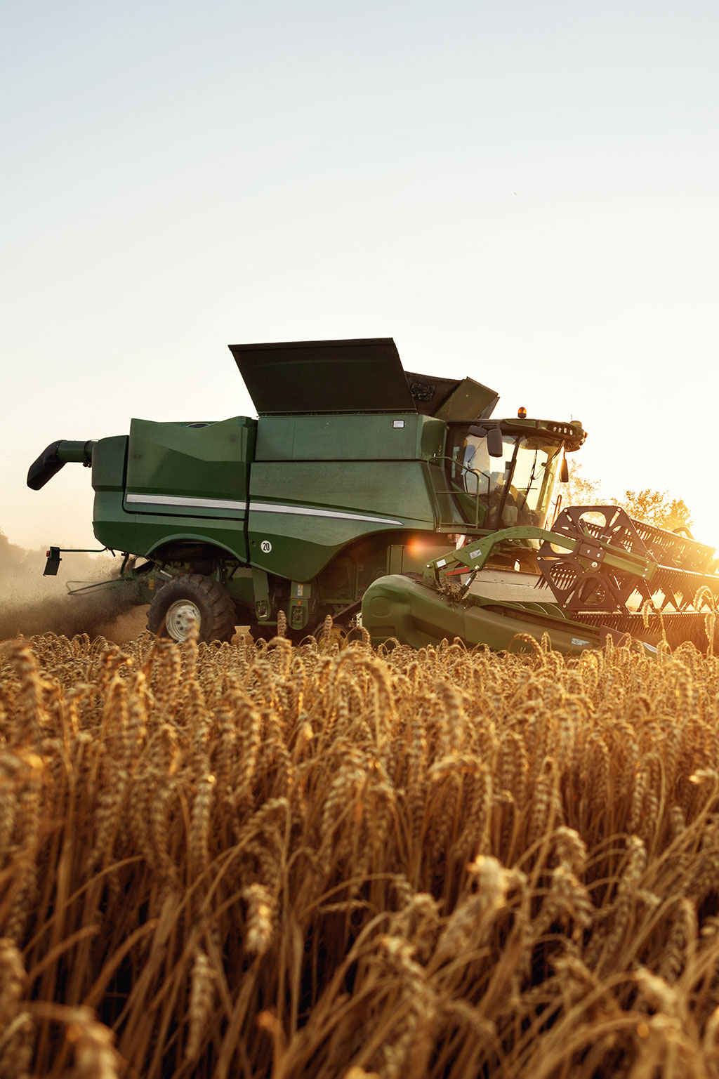 Tractor in field