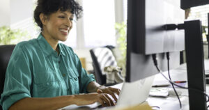 Woman working