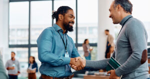 Business people shaking hands