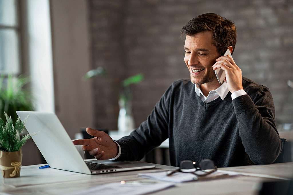 Business man working