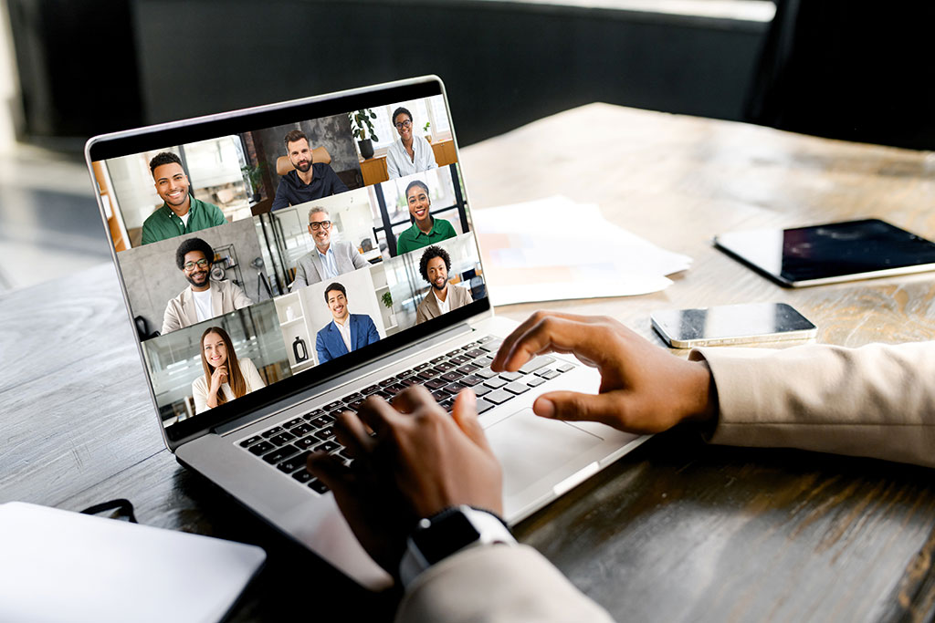 Working from home on remote call